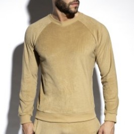 Manches longues de la marque ES COLLECTION - Sweatshirt Terrycloth - beige - Ref : SP318 C28