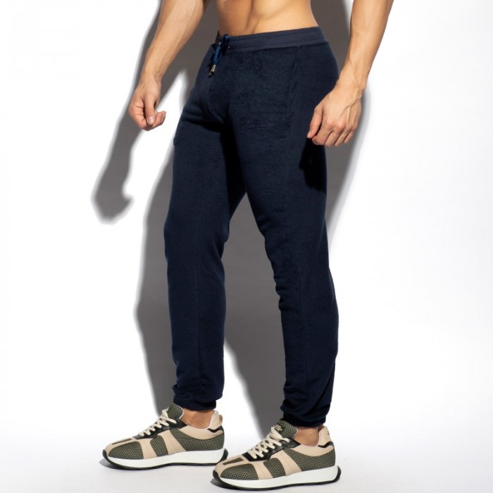 Pantalon de la marque ES COLLECTION - Pantalon Terrycloth - navy - Ref : SP319 C09