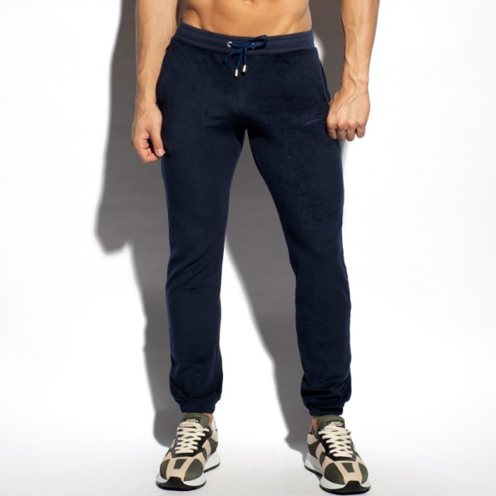 Pantalon de la marque ES COLLECTION - Pantalon Terrycloth - navy - Ref : SP319 C09