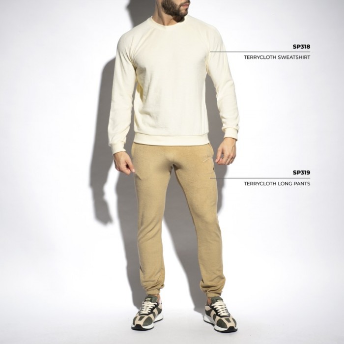 Hosen der Marke ES COLLECTION - copy of Pantalon Terrycloth - ivoire - Ref : SP319 C28