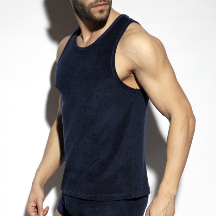 Débardeur de la marque ES COLLECTION - Débardeur Terrycloth - navy - Ref : TS316 C09