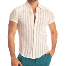 Camicia del marchio L HOMME INVISIBLE - Wimbledon Vaniglia - Camicia L Homme Invisible - Ref : HW122 WIM 011