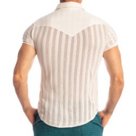 Camicia del marchio L HOMME INVISIBLE - Wimbledon Vaniglia - Camicia L Homme Invisible - Ref : HW122 WIM 011