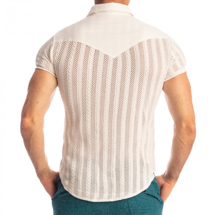 Camicia del marchio L HOMME INVISIBLE - Wimbledon Vaniglia - Camicia L Homme Invisible - Ref : HW122 WIM 011