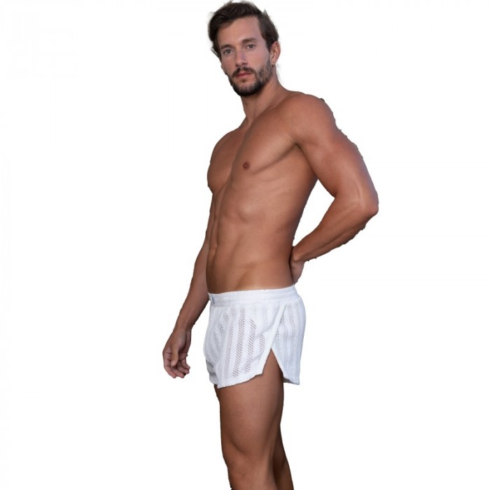 Short of the brand L HOMME INVISIBLE - Wimbledon Vanilla - Aero Split Shorts  L Homme Invisible - Ref : HW179 WIM 011