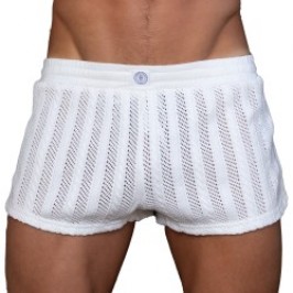 Short of the brand L HOMME INVISIBLE - Wimbledon Vanilla - Aero Split Shorts  L Homme Invisible - Ref : HW179 WIM 011