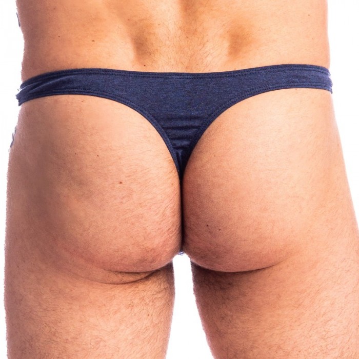 Tanga de la marca L HOMME INVISIBLE - Bleu de Chine - Tanga Bikini L Homme Invisible - Ref : UW26 C49