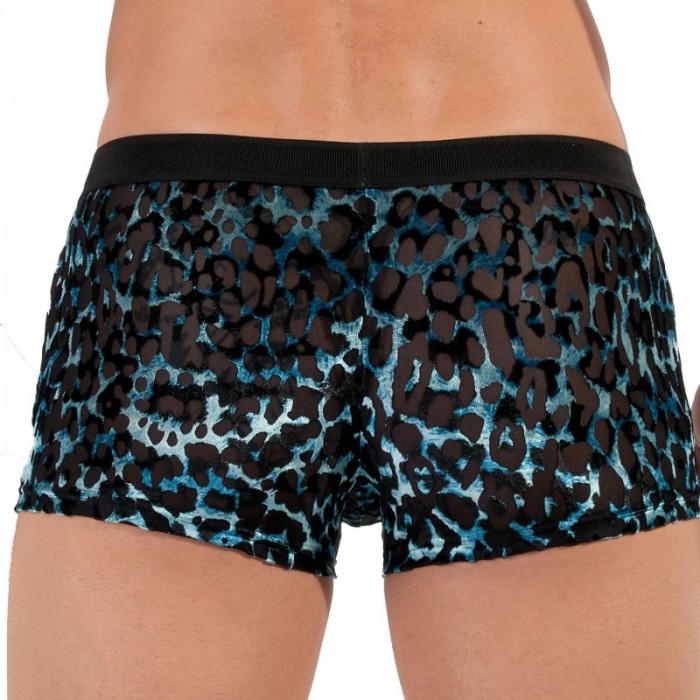 Unterwäsche der Marke HOM - Kurze Boxershorts HOM Temptation Leopard - Ref : 402864 J004