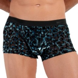 Ropa Interior de la marca HOM - Bóxer Corto HOM Temptation Leopard - Ref : 402864 J004