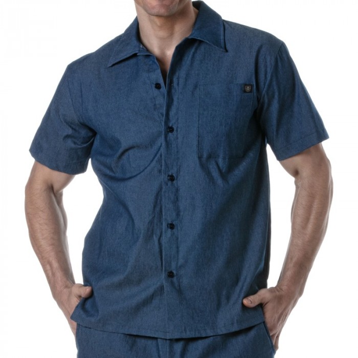 Shirt der Marke TOF PARIS - Kurzarmshirt aus leichtem Denim Tof Paris - Ref : TOF436BU