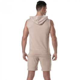 Haut de la marque TOF PARIS - Sweat à capuche sans manches Bambou Tof Paris - Beige - Ref : TOF440BE