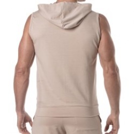 Nach oben der Marke TOF PARIS - Ärmelloser Hoodie Bambushes Bambou Tof Paris - Beige - Ref : TOF440BE