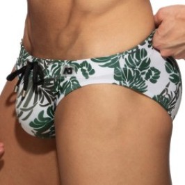 Bath Brief of the brand ADDICTED - Slip de bain Tropicana - kaki - Ref : ADS338 C12