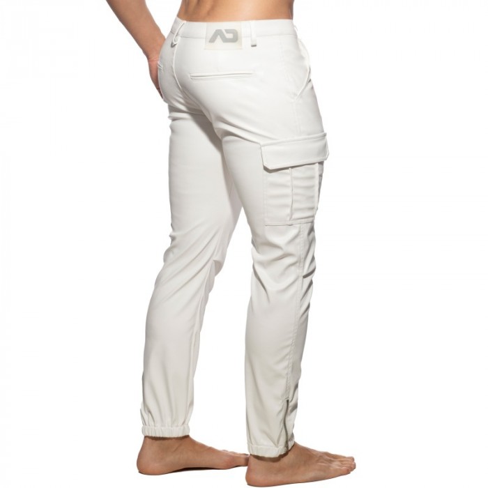 Pantaloni del marchio AD FÉTISH - Pantalon cargo Fétish rub - blanc - Ref : ADF195 C01