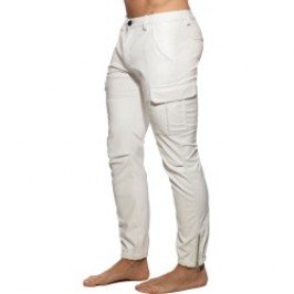 Pantaloni del marchio AD FÉTISH - Pantalon cargo Fétish rub - blanc - Ref : ADF195 C01