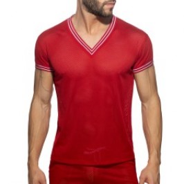 T-shirt V-Neck Slam - rouge