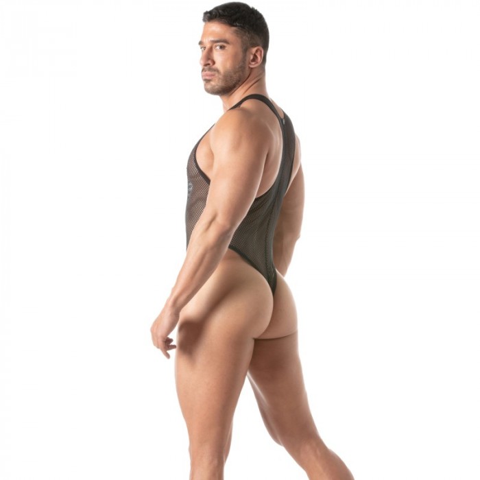 Body del marchio TOF PARIS - Body perizoma Tof Paris Mesh Circuit Nero - Ref : TOF453N