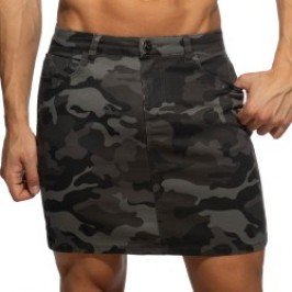 Camo short skirt - grey