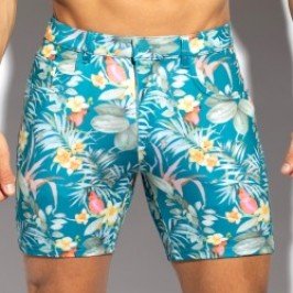 Hawaiian - cobalt shorts