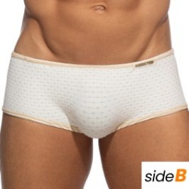 Calzoncillos Boxer, baño Shorty de la marca ADDICTED - Trunk de bain réversible Régal - beige - Ref : ADS340 C02