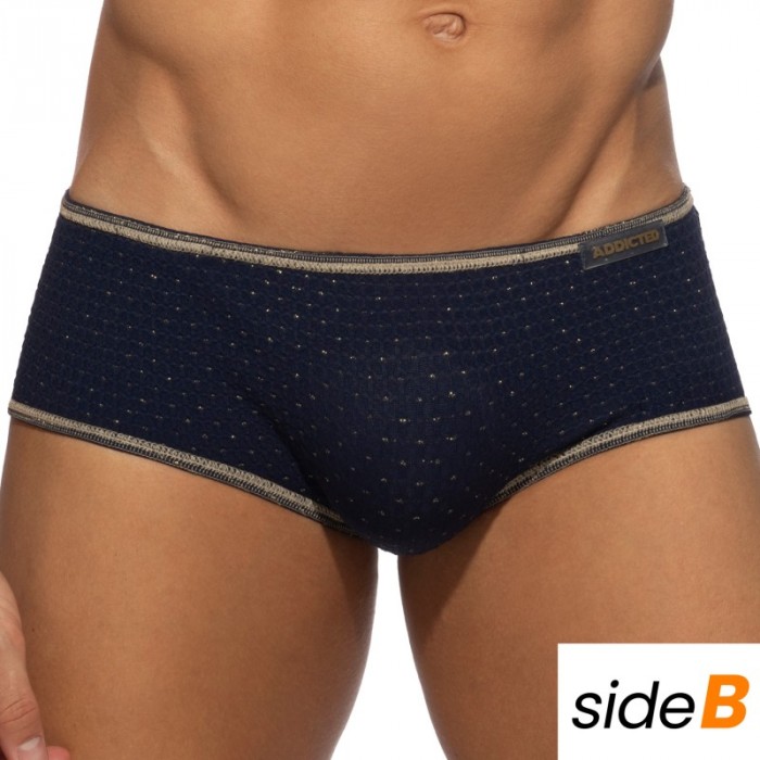 Boxer, shorty de bain de la marque ADDICTED - Trunk de bain réversible Régal - marine - Ref : ADS340 C09