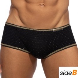 Boxer, shorty de bain de la marque ADDICTED - Trunk de bain réversible Régal - noir - Ref : ADS340 C10