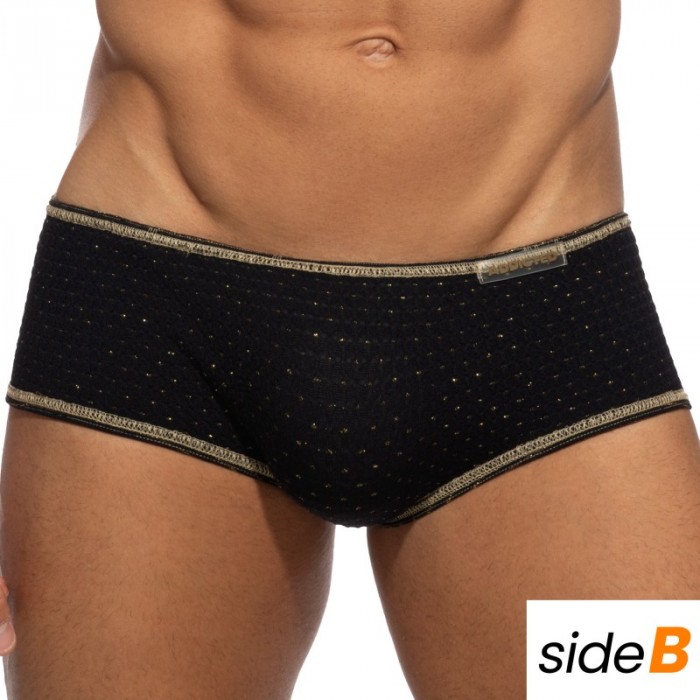 Boxer, shorty de bain de la marque ADDICTED - Trunk de bain réversible Régal - noir - Ref : ADS340 C10