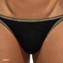 Slip de bain de la marque ADDICTED - String de bain réversible régal - noir - Ref : ADS337 C10