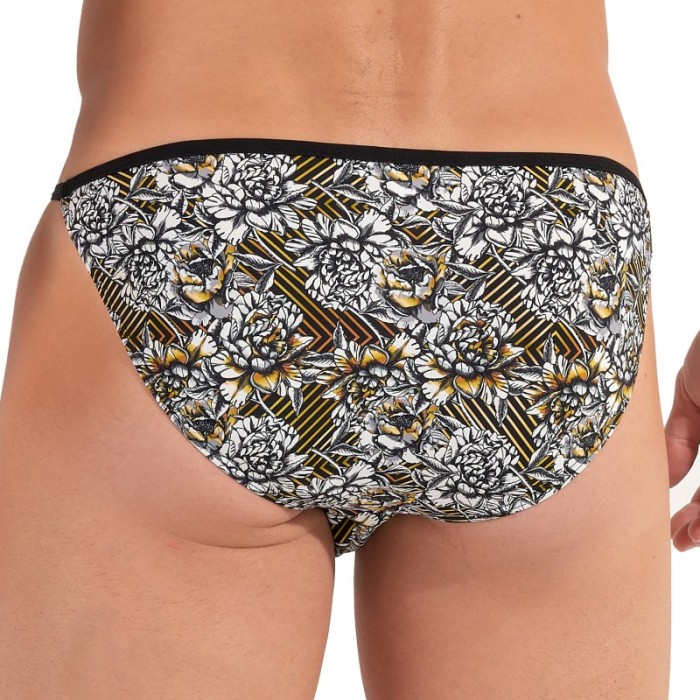 Brief of the brand HOM - Tanga HOM Funky Styles - White Floral Print - Ref : 402896 40P003