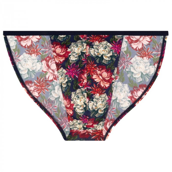 Slip der Marke HOM - Tanga HOM Funky Styles - Rosa Blumendruck - Ref : 402896 40P0PI