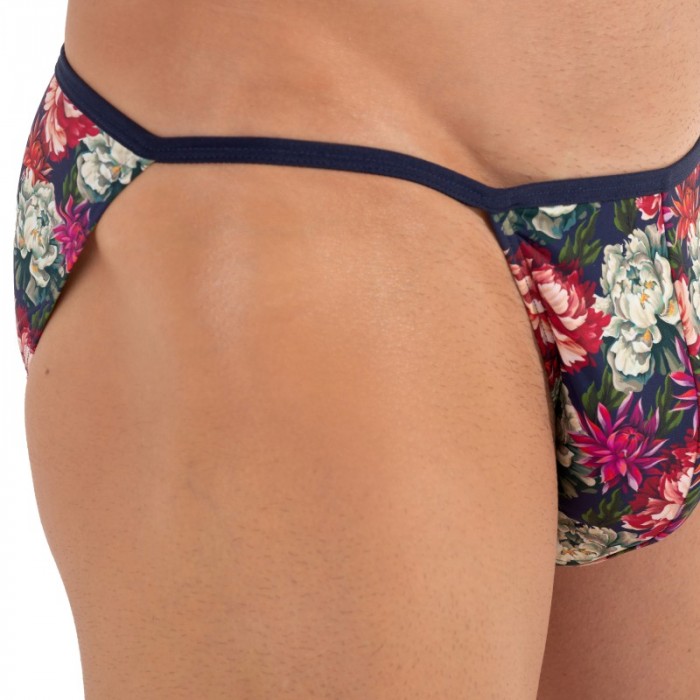 Slip der Marke HOM - Tanga HOM Funky Styles - Rosa Blumendruck - Ref : 402896 40P0PI