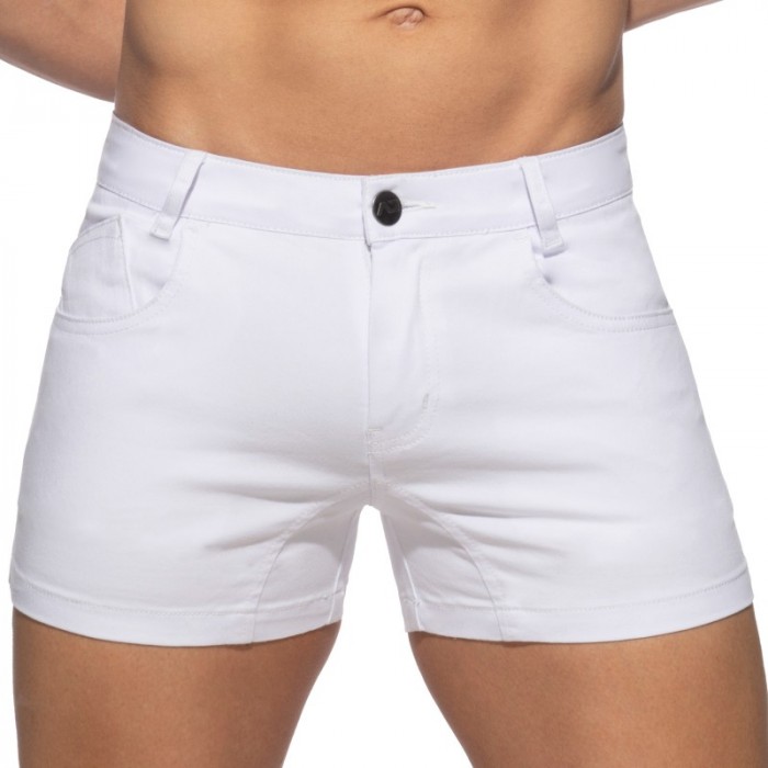 Kurze der Marke ADDICTED - Short d été 5 poches - blanc - Ref : AD1195 C01