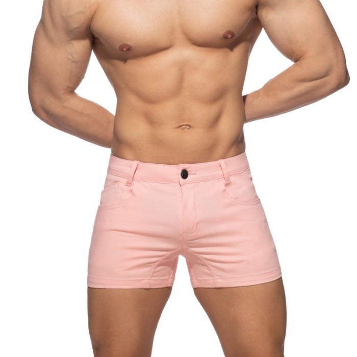 Short de la marque ADDICTED - Short d été 5 poches - rose - Ref : AD1195 C05