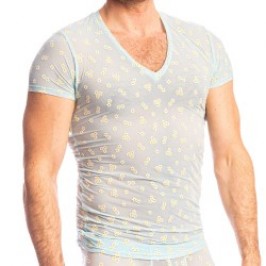 Kurze Ärmel der Marke L HOMME INVISIBLE - Paradiso - T-Shirt - Ref : MY73 PAR F21