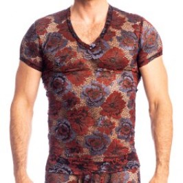 Manches courtes de la marque L HOMME INVISIBLE - Reverie Florale - T-Shirt col V L Homme Invisible - Ref : MY73 REV RB9