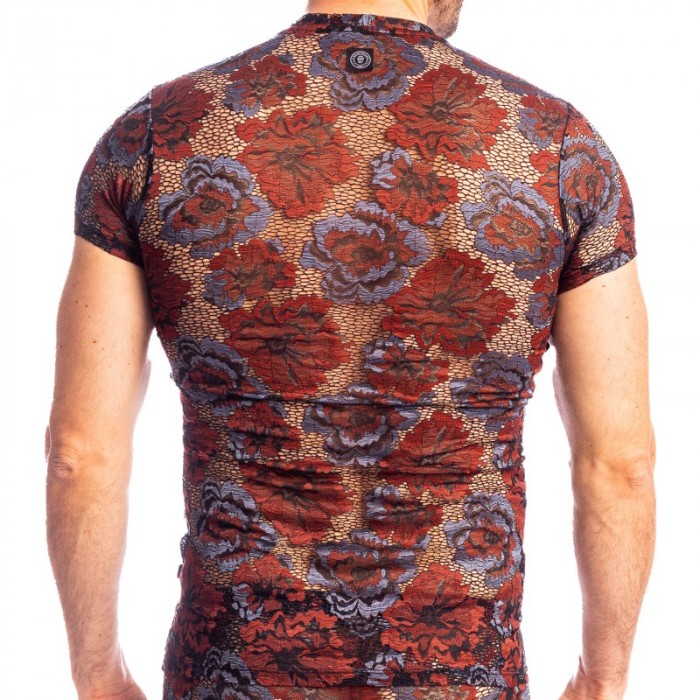 Maniche del marchio L HOMME INVISIBLE - Reverie Florale - T-shirt con scollo a V L Homme Invisible - Ref : MY73 REV RB9