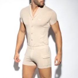 Loungewear de la marque ES COLLECTION - Sleeves bodysuit - beige - Ref : SP256 C28