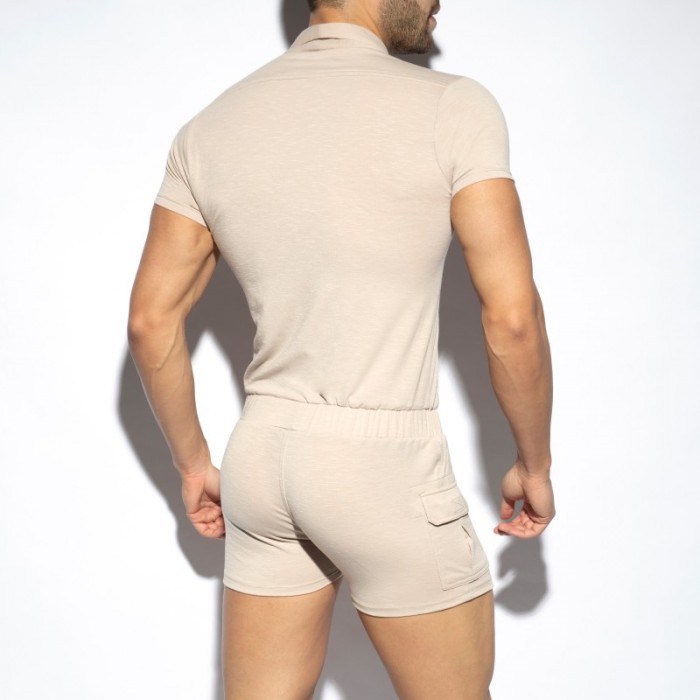 Loungewear de la marque ES COLLECTION - Sleeves bodysuit - beige - Ref : SP256 C28