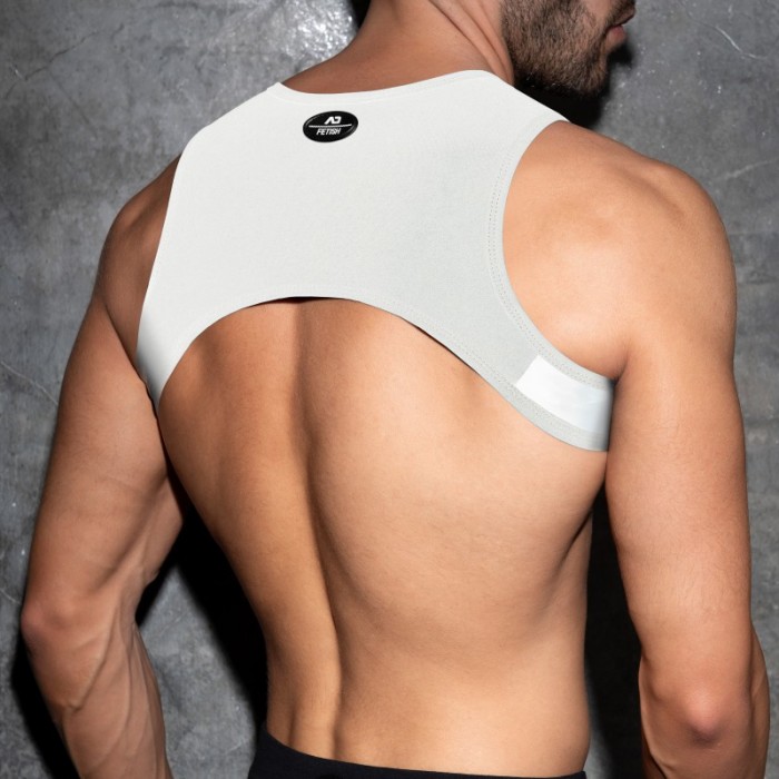 Harnais de la marque AD FÉTISH - Ring Plain Harness - Blanc - Ref : ADF208 C01