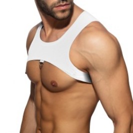 Harnais de la marque AD FÉTISH - Ring Plain Harness - Blanc - Ref : ADF208 C01