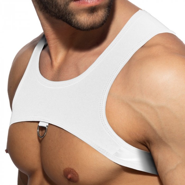 Harnais de la marque AD FÉTISH - Ring Plain Harness - Blanc - Ref : ADF208 C01