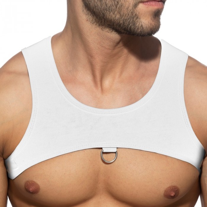 Harnais de la marque AD FÉTISH - Ring Plain Harness - Blanc - Ref : ADF208 C01