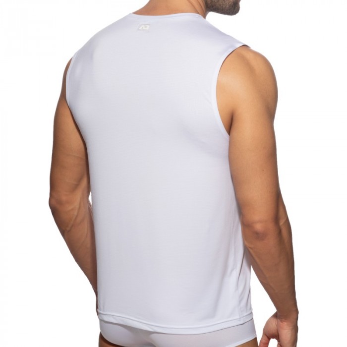 Débardeur de la marque ADDICTED - VELOZ DRY TANK TOP - Blanc - Ref : AD1328 C01