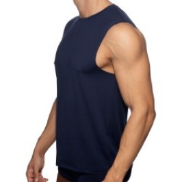 Débardeur de la marque ADDICTED - VELOZ DRY TANK TOP - Marine - Ref : AD1328 C09