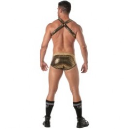 Harness of the brand TOF PARIS - Glitter Bulldog Harness Tof Paris - Gold - Ref : TOF504O