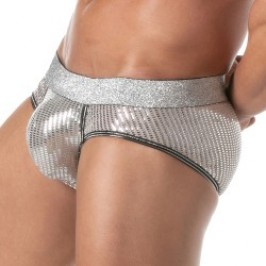 Brief of the brand TOF PARIS - Glitter Briefs Tof Paris - Silver - Ref : TOF506A