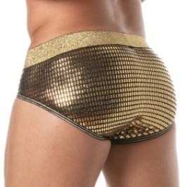 Slip de la marca TOF PARIS - Calzoncillo Glitter Tof Paris - Oro - Ref : TOF506O