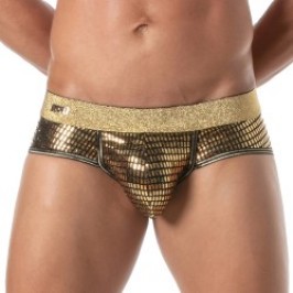 Slip de la marca TOF PARIS - Calzoncillo Glitter Tof Paris - Oro - Ref : TOF506O