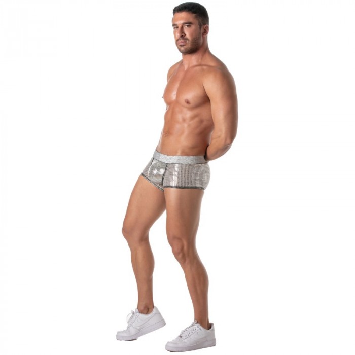 Boxershorts, Shorty der Marke TOF PARIS - Boxershorts Glitter Tof Paris - Silber - Ref : TOF507A