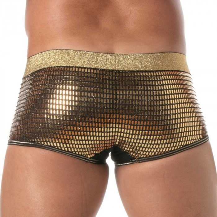 Boxer, shorty de la marque TOF PARIS - Boxer Glitter Tof Paris - Or - Ref : TOF507O